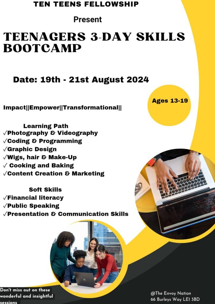 Teenager 3-day Skills Bootcamp